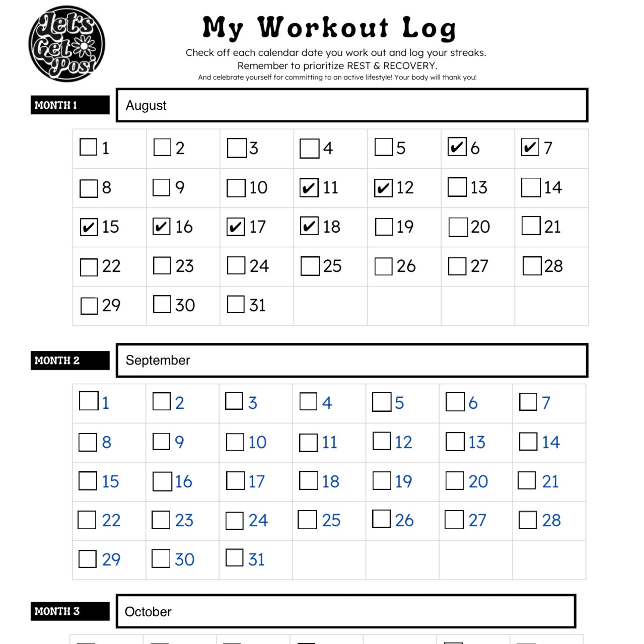 Mobile Wellness Log for Tracking Your Streaks